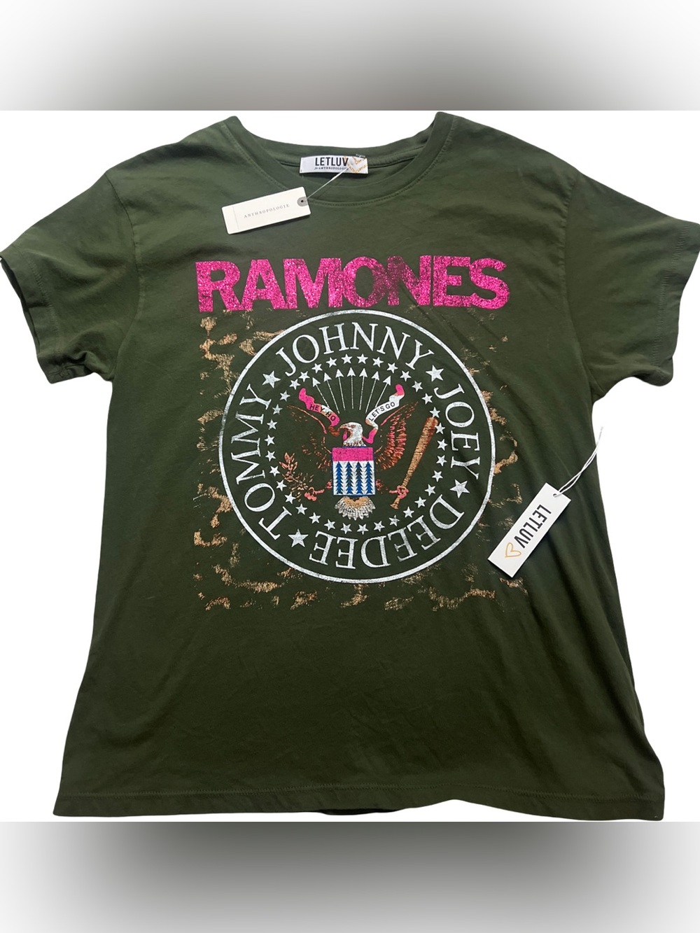 NWT anthropology, Ramone’s T-shirt.